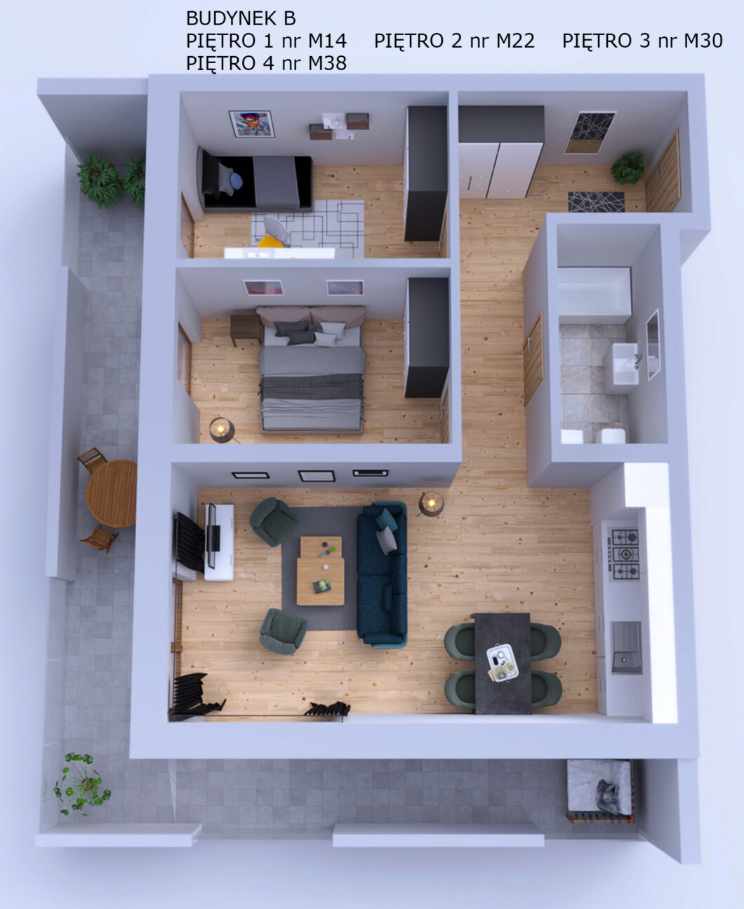 Etap II Mieszkanie nr 14 w Budynku B