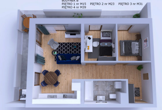 Etap II Mieszkanie nr 15 w Budynku B