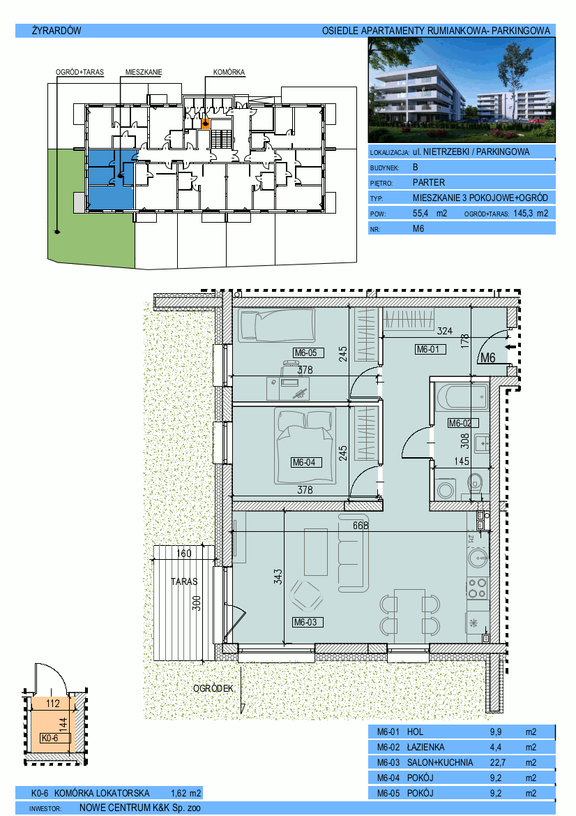 Etap II Mieszkanie nr 6 w Budynku B